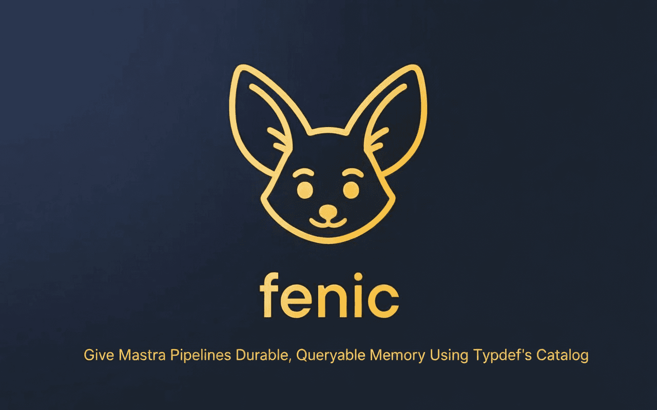 How to Give Mastra Pipelines Durable, Queryable Memory Using Typedef's Catalog
