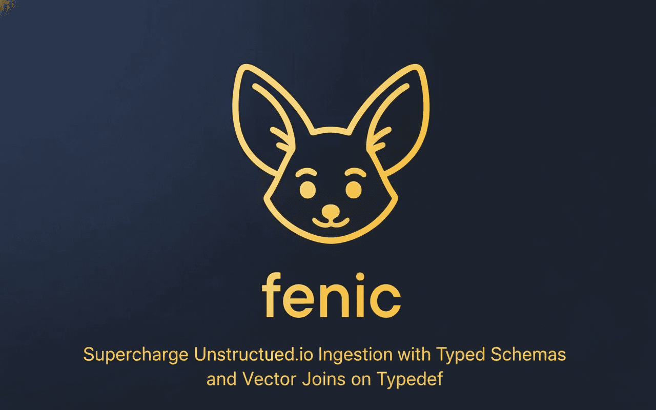 How to Supercharge Unstructured.io Ingestion with Typed Schemas and Vector Joins on Typedef